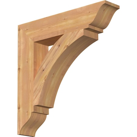 Ekena Millwork Thorton Traditional Smooth Bracket, Western Red Cedar, 5 1/2"W x 28"D x 28"H BKT06X28X28THR01SWR